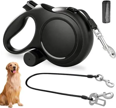 Image de Dailygoods - Laisse pour chien, 8 mètres - Laisse rétractable pour chien - Laisse enroulable robuste
