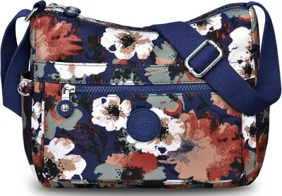 Produktbild von VOBUKE Umhängetasche Damen Mittelgroß Wasserdicht Nylon Crossbody Bag Vielen Fächern Leichte Schultertasche Verstellbarer Breitem Kleine Messenger Bag