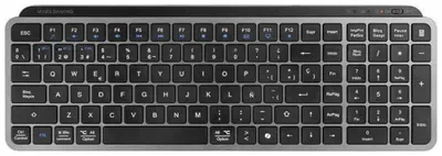 Zdjęcie produktu dla Mars Gaming MK-SILENKEYS, Bezprzewodowy, RF Wireless + Bluetooth, Przełącznik nożycowy, QWERTY, Czarny