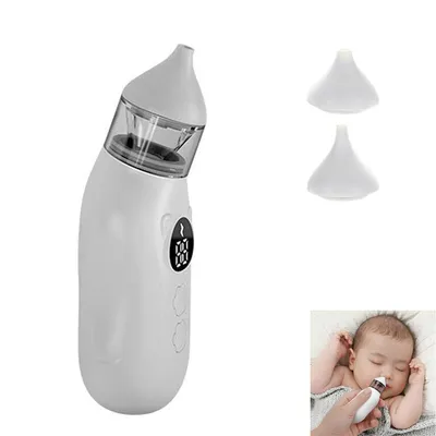 Produktbild von Baby-Nasensauger mit verstellbarer Saugkraft, Anti-Rückfluss-Technik für schnellen, effizienten Nasensauger, lindert verstopfte Baby-Nasen