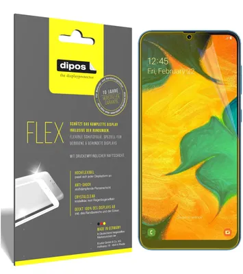 Obrázok produktu pre 3x ochranná fólia pre Samsung Galaxy A30s, 100% pokrytie displeja, dipos Flex