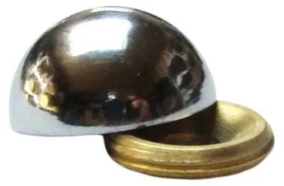 Image de Cache vis sphérique diamètre 15mm laiton poli 1 pièce - GUITEL - 9018D15S10