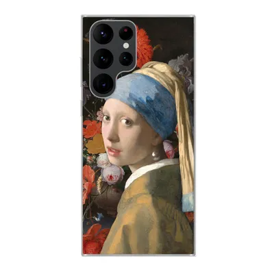Produktbild von MuchoWow® Handyhülle Schutzhülle Hülle für Samsung Galaxy S22 Ultra Malerei - Blumen - Regenbogen Silikon Softcase Handy Hülle - Abbildung