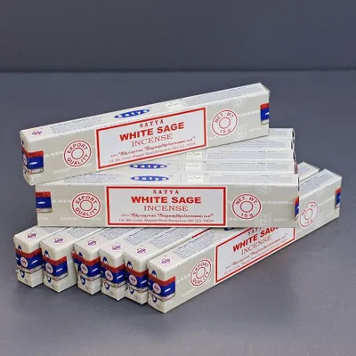 Räucherstäbchen Weißer Salbei, 12 Packungen à 15 g