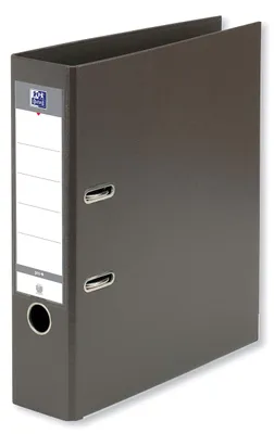 Obrázok produktu pre OXFORD Ordner Smart Pro+ A4XL, hrúbka chrbta 80 mm, 2 krúžky, obal z polypropylénu, čierna farba