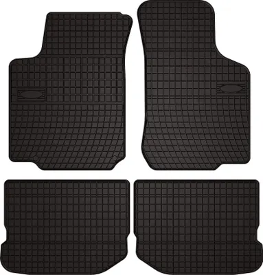 Immagine prodotto di Tappetini auto in gomma adatto per Skoda Octavia I (1996-2010, liftback, station wagon, tour) neri, set 4 pz, con fissaggi