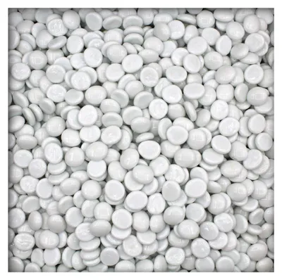 Produktbild von 1 kg opake Glasnuggets Glassteine Muggelsteine Mosaiksteine 17-19 mm Weiss
