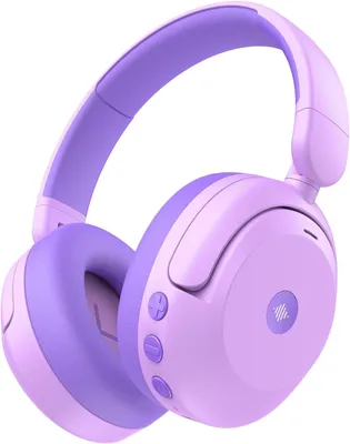 Produktbild von Noise Cancelling Kopfhörer Kinder Bluetooth 5.4, 60H Spielzeit, 80dBA Sichere Lautstärke, Bequeme Passform, Preisgekrönte AUX Kabel für Flugreisen