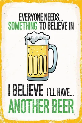 Produktbild von vianmo Holzschild 18x12 cm Bier I´ll have another Beer
