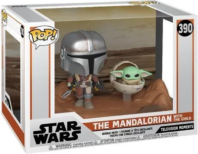 Produktbild von Star Wars - The Mandalorioan with the Child 390 - Funko Pop! - Vinyl Figur