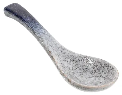 Produktbild von Keramischer Suppenlöffel im japanischen Stil 13 cm Retro-Design Vielseitiger Reislöffel für die asiatische Küche, Restaurant und Zuhause