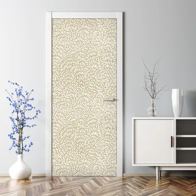 Produktbild von Dekorative Aufkleber selbstklebend Klebefolie Wandaufkleber Türposter Schwarz-Weiß Blätter 70 x 200 cm