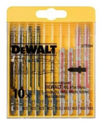 Produktbild von Dewalt Stichsägeblätter-Set 10-Teilig Holz/Metall