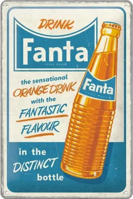 Produktbild von Nostalgic-Art - Blechschild 20 x 30cm - Fanta - Fanta Sensational Orange Drink