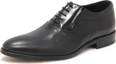 Imagen del producto de Zapatos de cordones para hombre, marca Rossi, modelo "Man Pois", color negro