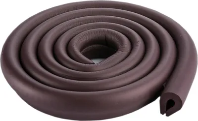 Image de 2 mètres de verre de type U Edge Guard Baby Kleinkind Protector Épaissir Protictive Soft bandes non toxiques, Brown
