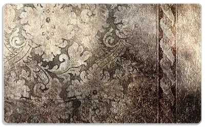 Produktbild von Wallario Frühstücksbrettchen aus Glas, je 14 x 23 cm, mit rutschfesten Füßen, Motiv Schnörkelmuster in dunkelbraun