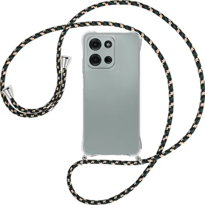 Produktbild von Handykette Backcover-Schutzhülle mit Band (Metall silberfarben) für Motorola Moto G Play 4G (2025) - camouflage