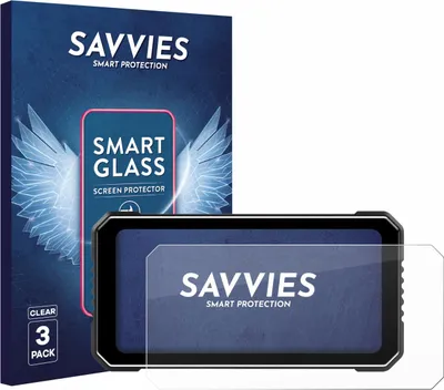 Produktbild von 3x Savvies Schutzglas Folie für Vtopek MT26 6.25" 9H Panzer Schutzfolie Glas Displayschutz klar transparent