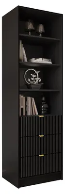 Produktbild von MIRJAN24 Regal Tireno 3SZ, Regal vom Hersteller (Farbe: Schwarz)
