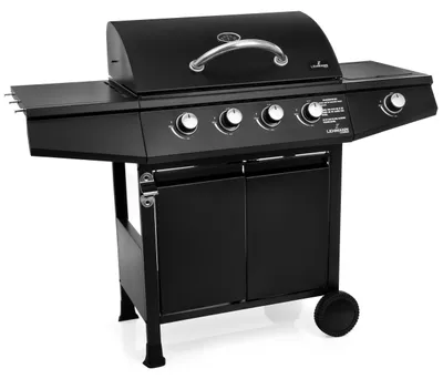 Obrázek produktu pro Plynový gril Lehmann Ohio Black 4+1, 9,3 kW, litinová grilovací plocha