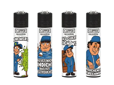 Produktbild von Clipper Feuerzeuge 4er Set Handwerker #4