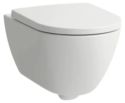 Produktbild von Laufen Wand-WC-Komplettset PRO X H866860, spülrandlos, SoftClose WC-Sitz, Weiß, 1 Stk.