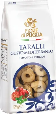 Produktbild von Taralli gusto mediterraneo Tomate&Origano 125g - Fiore di Puglia