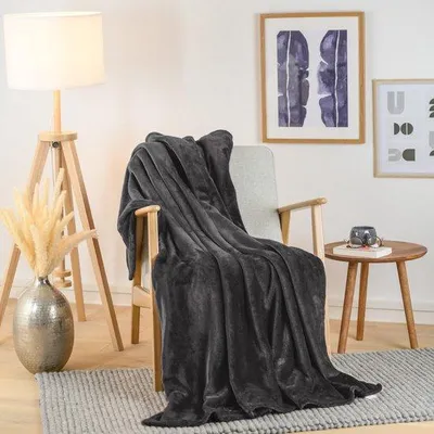 Zdjęcie produktu dla Ibenzoa® Ultrazarte – koc polarowy, 100% poliester, bardzo duży (240 x 300 – 270 x 300 cm), ciepły, miękki koc z polaru, idealny do salonu, łóżka i na kemping