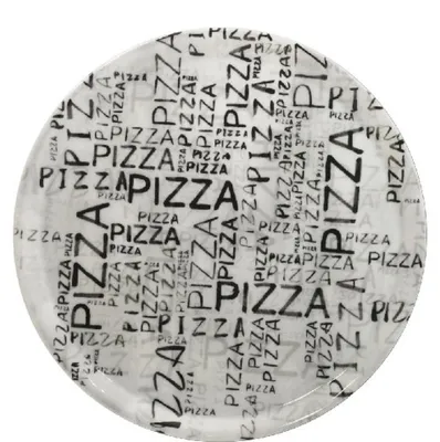 Obrázok produktu pre Napoli, podnos na pizzu, biela a čierna farba, 33 cm - 6 kusov