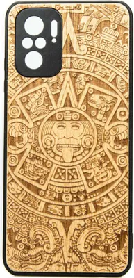 Produktbild von Holzhülle Bewood für Xiaomi Redmi Note 10 / 10s Aniegre Aztekischer Kalender