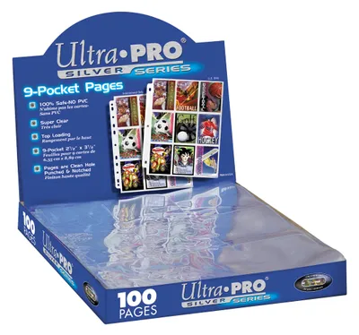 Produktbild von Ultra PRO 81443 9-Pocket Silver Series Pages