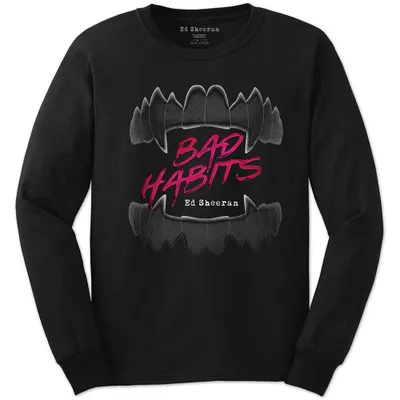 Immagine prodotto di Ed Sheeran - Maglietta media unisex Bad Habits - Nero