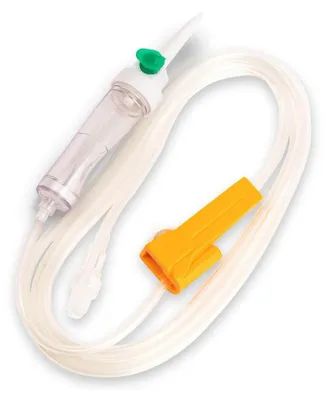 Produktbild von Dispomed SOLUFLO LLVP Infusionsgerät 180 cm mit Rückschlagventil