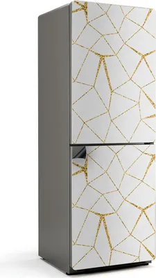 Zdjęcie produktu dla Geometryczny wzór linii - Magnetyczna osłona lodówki - Folia dekoracyjna magnetyczna do kuchni - Magnetyczna dekoracja lodówki - Samoprzylepna tablica magnetyczna - Folia magnetyczna na drzwi lodówki - 70x190 cm