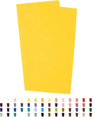 Produktbild von Sandras-Bastelladen Kerzen Verzierwachsplatten 2er Set - 200 x 100 x 0,5mm Sonnengelb