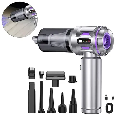Produktbild von Kabelloser Handstaubsauger mit starkem Saugmodus, Ideal für Auto, Tierhaare und PC-Reinigung, leicht und tragbar