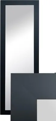 Produktbild von Wandspiegel Groß Dekorativ Garderobenspiegel Ganzkörperspiegel 150x50cm Schwarz für das Wohnzimmer Badzimmer
