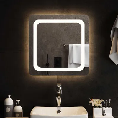 Zdjęcie produktu dla vidaXL Lustro łazienkowe LED 50x50 cm