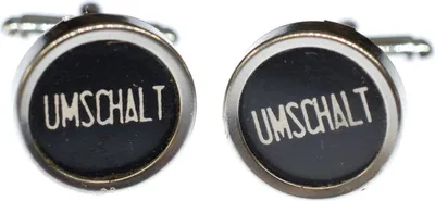 Produktbild von Umschalt. alt Manschettenknöpfe schwarz Schreibmaschinentasten Miniblings Taste