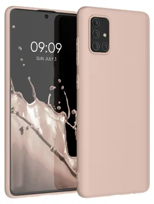 Produktbild von kwmobile Handyhülle für Samsung Galaxy A71 Hülle - TPU Case - Kabelloses Laden - Schutzhülle Cover in Coconut Swirl