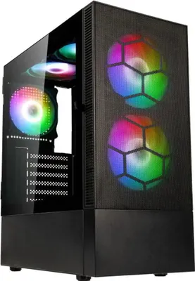 Produktbild von Kolink OBSERVATORY MX, Midi Tower, PC, Schwarz, ATX, micro ATX, Mini-ITX, Stahl, Gehärtetes Glas, Gaming