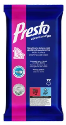 Obrázok produktu pre Univerzálne utierky Presto, 72 kusov