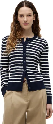 Produktbild von Tommy Hilfiger Women's Co Cable C-Nk Cardigan Ww0Ww43329 Cardigan Sweater, Blau