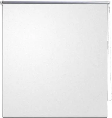 Image de Store enrouleur occultant 124,4 x 175 cm, largeur du tissu 120 cm, blanc