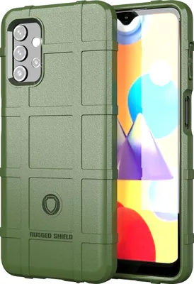 Produktbild von Mobigear Rugged Shield  Samsung Galaxy A32 5G Hülle Flexibles TPU Backcover Stoßfest - Grün