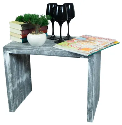 Produktbild von Beistelltisch 50x40x30m Sitzhocker in shabby schwarz