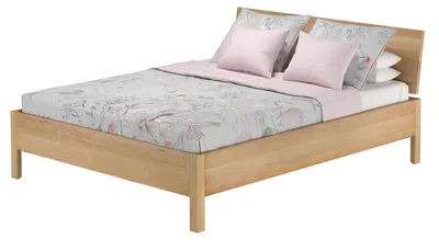 Produktbild von Metallfreies Doppelbett aus Buchenholz 160x200 mit wählbaren Zubehör V-60.93-16ohne Zubehör