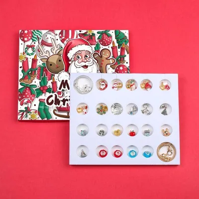 Produktbild von Adventskalender 2025, Armband-Blindbox, 24-Tage-Countdown-Kalender bis Weihnachten, Weihnachtsš¹berraschung
