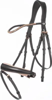 Produktbild von Kavalkade Trense Rose in schwarz-rose, Größe Pferd:Warmblut